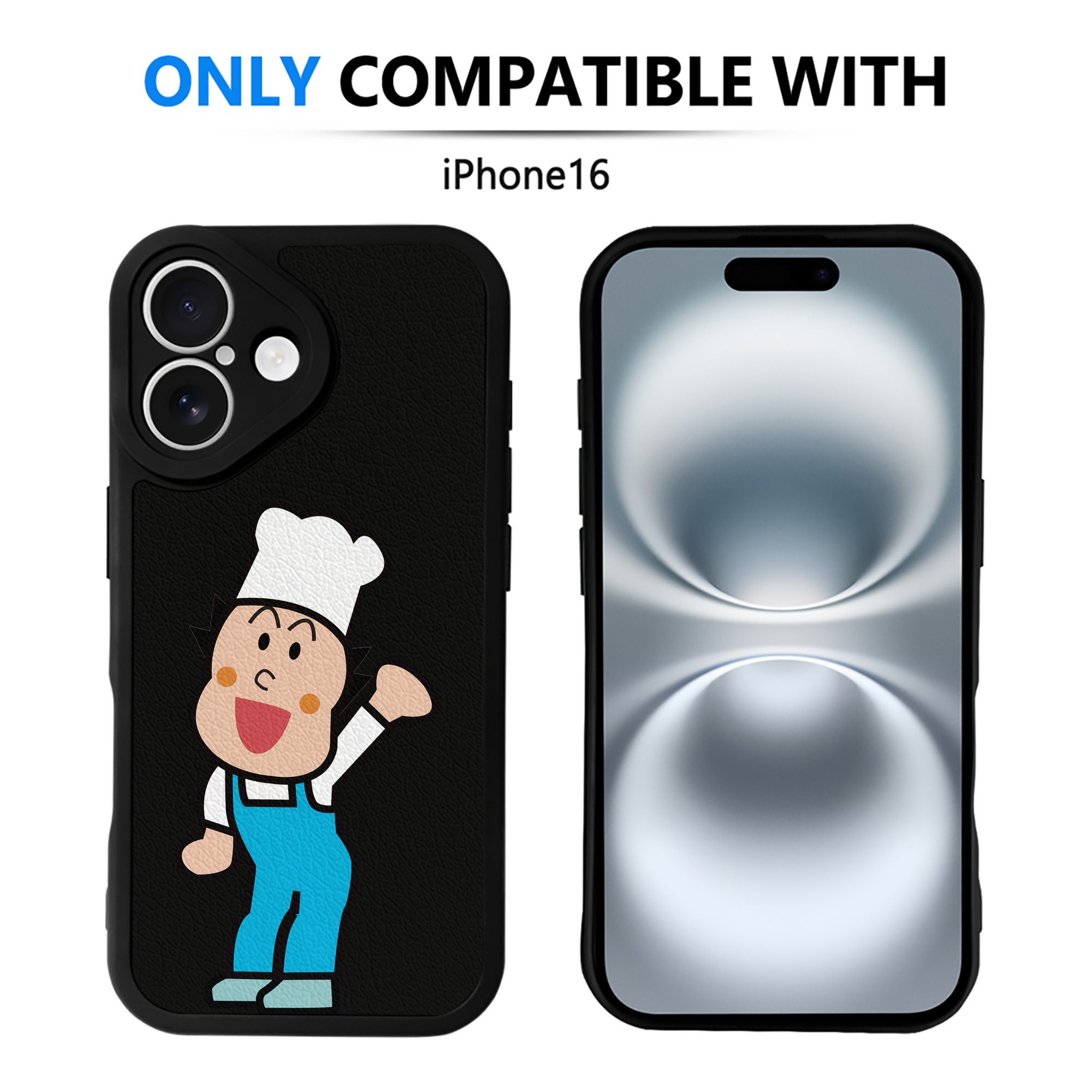 （画像用） アンパンマン Anpanman 【iPhone 16シリーズ対応】シリコンスマホケース（レザー調） 材質：シリコン